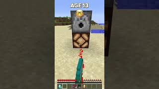 Lagging while Escaping Traps at different Ages shorts meme minecraft [upl. by Nywloc]