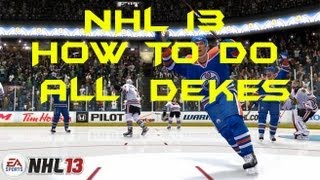 NHL 13 How to Do All Dekes Tutorial [upl. by Edualcnaej]