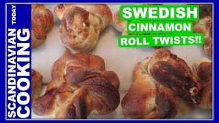 Kanelbullar  Swedish Cinnamon Roll Twists  Kanelsnurror [upl. by Suilienroc]