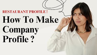 CATERING COMPANY PROFILE FORMAT  How to create a company Profile in hindi  profiledesign [upl. by Felicdad650]