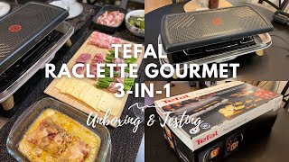 TEFAL Raclette Gourmet 3 in 1 Unboxing amp Testing TefalRE610D [upl. by Acinonrev365]