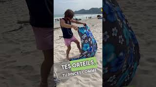 🤩🤩🤩Technique pas de sable sur la serviette thailande kohsamui voyage tips drole travel [upl. by Eselehs]