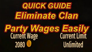 Eliminate Bannerlord Clan Party Wages Easily  Quick Guide  Flesson19 [upl. by Renat]