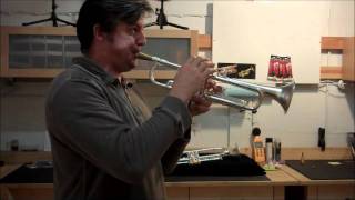 Harrelson HT5 Trumpet in Silver DEMO VIDEO [upl. by Ellata220]