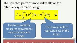 State space feedback 7  optimal control [upl. by Adan]