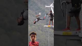 Amazing 🤩 jump 🔥😱😈🔥subscribe 👍 amazingjump zipline backjumptrick adventure magicjump [upl. by Heger676]