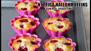 Nyttiga hallonmuffins utan mjöl socker smör [upl. by Edyak]