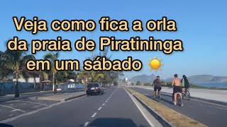 Pela Orla da praia de Piratininga em Niterói RJ [upl. by Airbmat]