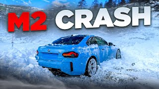 I crashed my BMW M2 G87  first snow of the season caught me lacking… [upl. by Selij530]