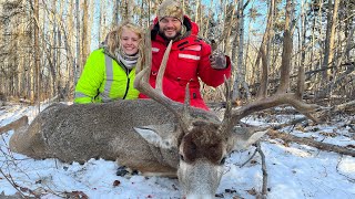 Saskatchewan Canada big buck deer hunting westerntrophy [upl. by Eixirt]