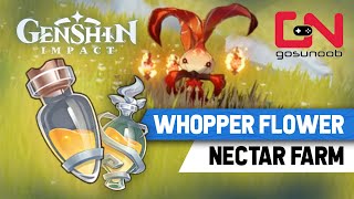 Genshin Impact Whopper Flower Locations  How to Get WhooperFlower amp Shimmering Nectar Farm [upl. by Amy]