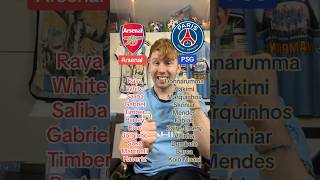 Arsenal vs PSG Debate ⚽️ shorts [upl. by Nelo77]