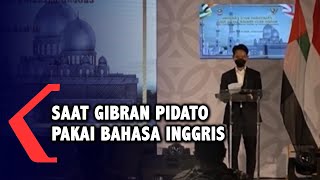 Saat Gibran Pidato Berbahasa Inggris di Depan Menteri UEA [upl. by Bael]