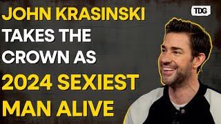 John Krasinski Named 2024s Sexiest Man Alive by People Magazine  Hollywood News [upl. by Theresita604]