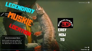 Legendary MUSKIE Easy How To RDR2 [upl. by Nnylarat]