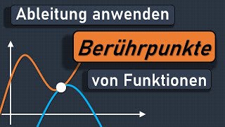 Berührpunkte von Funktionen Berührpunkt bestimmen Berührpunkt berechnen Tangente in Schnittpunkt [upl. by Airitac404]