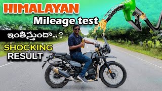 New HimalayaBS6 mileage test shocking result 😱 himalayan mileage royalenfield teluguvolgs [upl. by Romelda693]