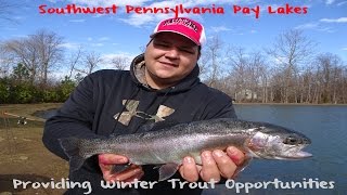 Pennsylvania Winter Trout Seghis 5 Lakes [upl. by Aneba]