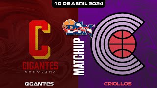 Gigantes de Carolina vs Criollos de Caguas  BSN2024 [upl. by Lrem]