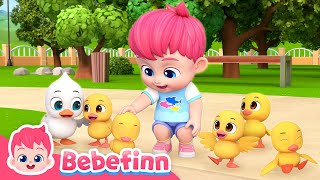 Five Little Ducks 🦆ㅣEP136ㅣSong for KidsㅣBebefinn Nursery Rhymes [upl. by Chenee526]