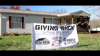 Central Roofing amp Purple Heart Homes Veteran Project [upl. by Jump]