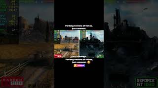 GT 1030 Vs RX 550 World Of Tanks [upl. by Clovis]