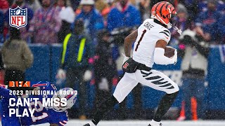 JaMarr Chase Snow Griddy  2023 Divisional Round [upl. by Nylesoy]