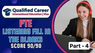 PTE Listening Fill in the Blanks  Must Practice  PART  4 November 1 2024  Qualified Career [upl. by Ahsienar836]