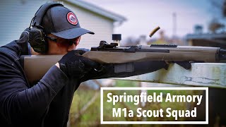 Springfield Armory M1a Scout Squad  Scout Rifle Range Review [upl. by Blim]