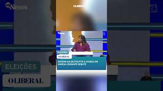 Datena sai de púlpito e avança em Marçal durante debate [upl. by Laddy48]