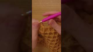 Perfect Crochet Stitch  WAFFLE Stitch crochet wafflestitch tutorial fyp [upl. by Ettevram366]