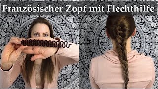 HairTutorial  Französischer Zopf mit Flechthilfe  Nessa [upl. by Aitnwahs483]