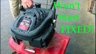 HOW TO FIX a MTD YARD MACHINES ROTOTILLER  Wont START or RUN 139cc OHV engine Carburetor PROBLEMS [upl. by Sinai]