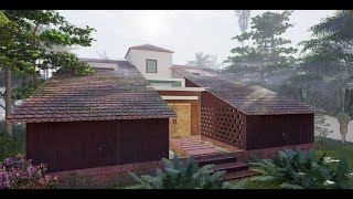 Laterite FarmHouse  Modern Wada inspired House  Natural stone house [upl. by Faubion]