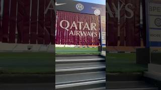 qatarairways has landed at San Siro ✈️🏟️ IMInter Shorts [upl. by Maximilianus944]