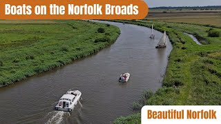 Boats on the Norfolk Broads [upl. by Sirron]