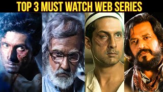 Top 3 Hindi Most Watched Web Series 😱 Highest IMDB Rating Web Shows webseries [upl. by Bagger]