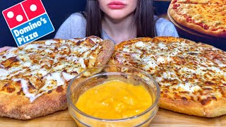 ASMR DOMINO’S CHEESE BURST PIZZA MUKBANG No Talking EATING SOUNDS [upl. by Aimil]