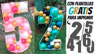 Números grandes con Globos [upl. by Oremo]