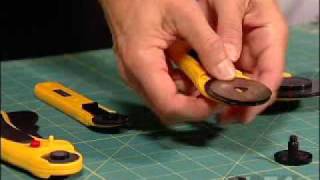 OLFA ALL Rotary Cutter Blade Change [upl. by Jonah467]