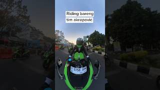 Semua ZX ny pakai akrapovicshorts motovlog kawasaki sunmori zx6r zx25r akrapovic [upl. by Attennaj]