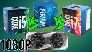 TESTE G4560 VS I5 7400 VS I7 7700  GTX 1060 3GB FULL HD [upl. by Nosdrahcir]