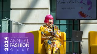 2024 Hall of Fame Lecture – Dame Zandra Rhodes [upl. by Eelorac]