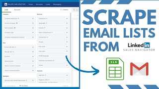 Scrape LinkedIn Sales Navigator With Emails [upl. by Nnalyrehc]