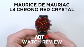 Maurice de Mauriac L3 Chronograph Red Crystal Watch Review  aBlogtoWatch [upl. by Comfort]