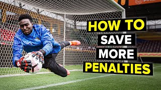 PENALTY SAVING secrets from a pro coach  goalkeeper tutorial [upl. by Dlawso]