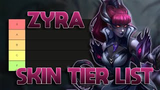 TIER LIST DAS SKINS DA ZYRA MUITA PLANTA [upl. by Bikales512]