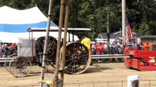 MMOGTA Tractor pulls Oakley Mi Old gaser pullin the sled [upl. by Ehcrop]