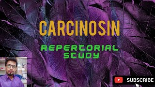 CARCINOSIN Repertorial Study  carcinosin [upl. by Wenger]