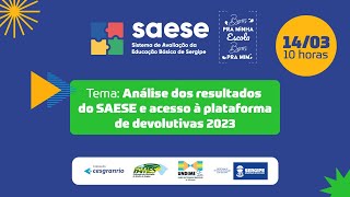 Análise dos resultados do SAESE [upl. by Amand]